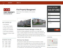 Tablet Screenshot of amesexpertpropertymanager.com